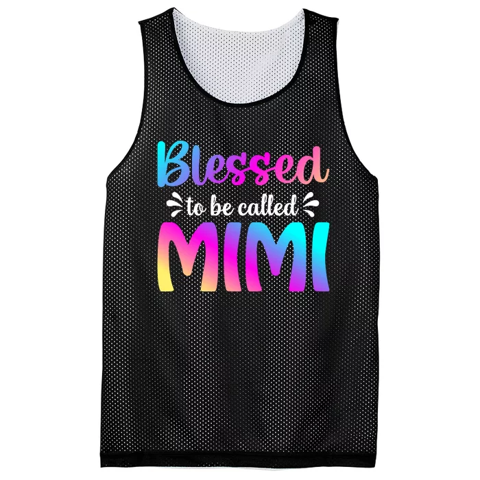 Blessed To Be Called Mimi Mother Mesh Reversible Basketball Jersey Tank