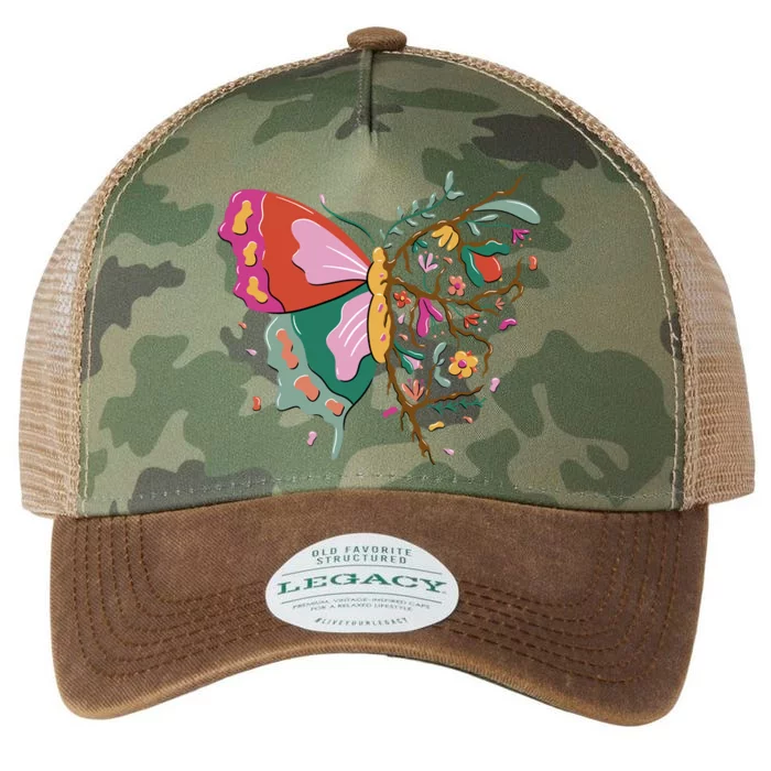 Butterfly Tree Branch Legacy Tie Dye Trucker Hat