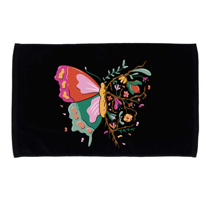 Butterfly Tree Branch Microfiber Hand Towel