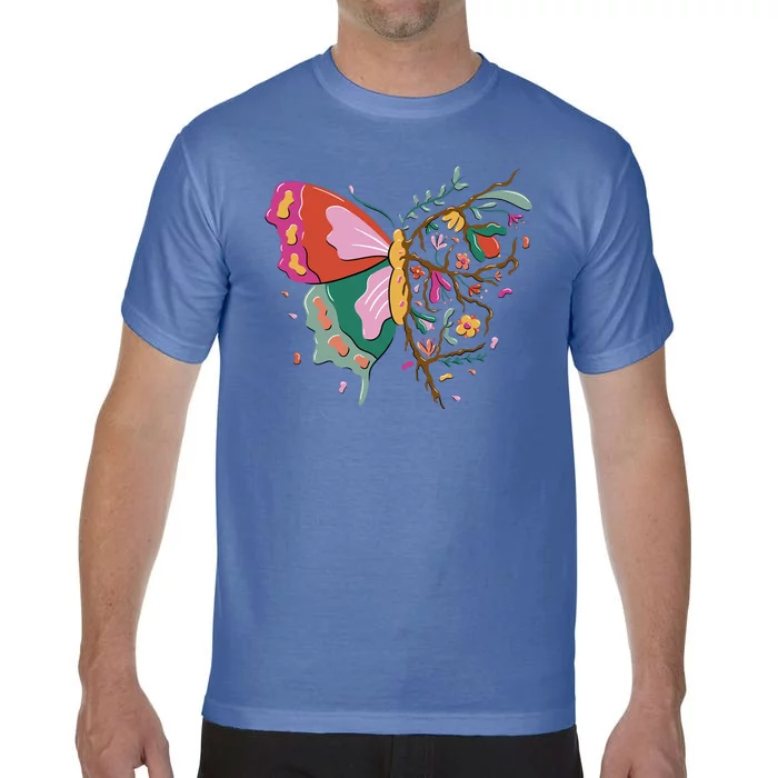 Butterfly Tree Branch Comfort Colors T-Shirt