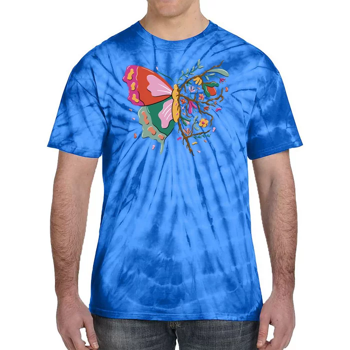 Butterfly Tree Branch Tie-Dye T-Shirt