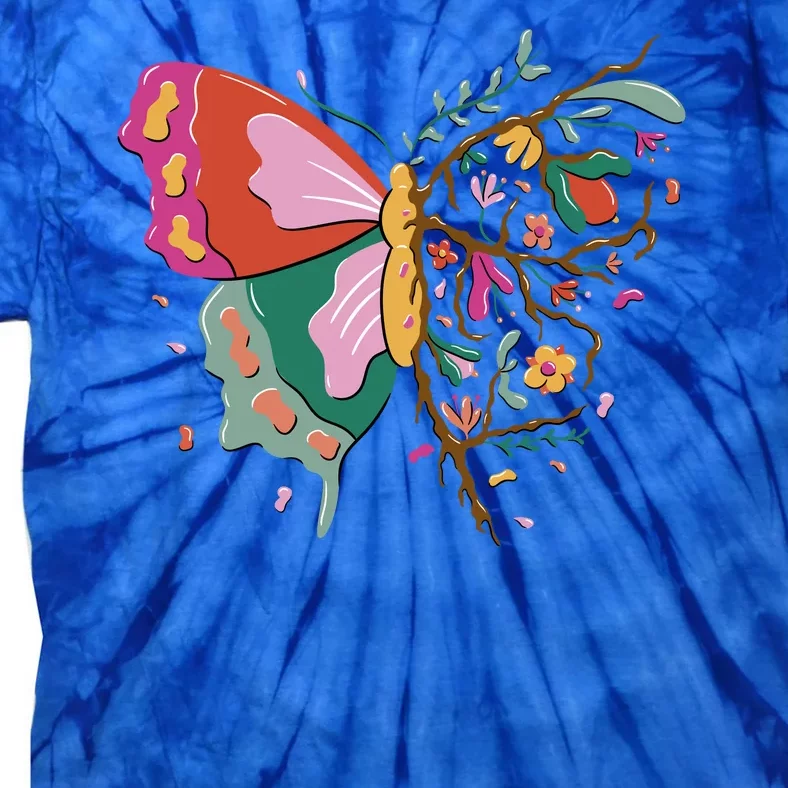 Butterfly Tree Branch Tie-Dye T-Shirt