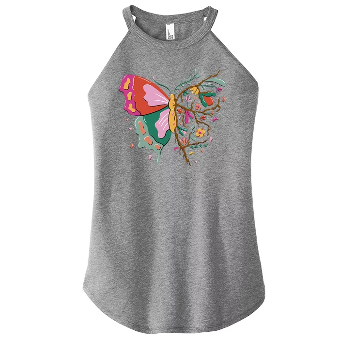 Butterfly Tree Branch Women’s Perfect Tri Rocker Tank