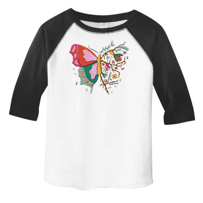 Butterfly Tree Branch Toddler Fine Jersey T-Shirt