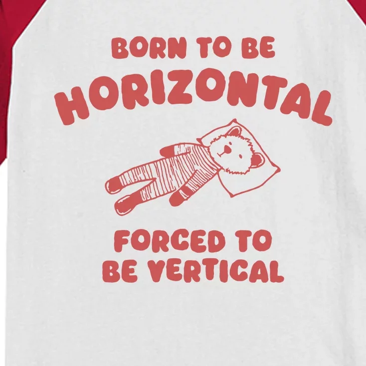 Born To Be Horizontal Kids Colorblock Raglan Jersey