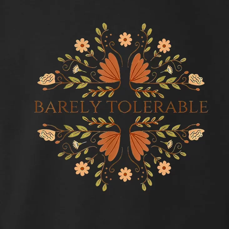 Barely Tolerable Toddler Hoodie