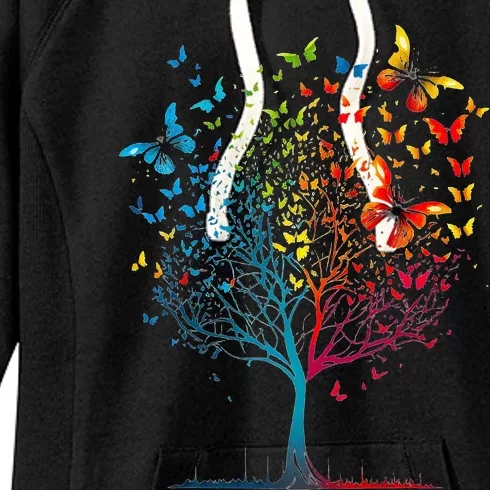 Butterfly Tree Beautiful Women's Fleece Hoodie