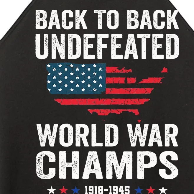 Back To Back Undefeated World War Champs Women’s Perfect Tri Rocker Tank