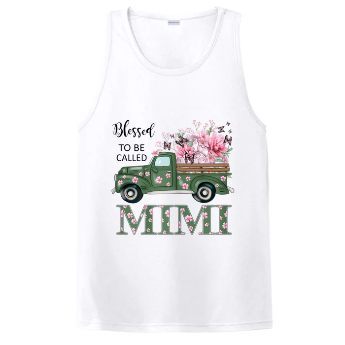 Blessed To Be Called Mimi Mother Day Birthday Christmas Mimi Performance Tank