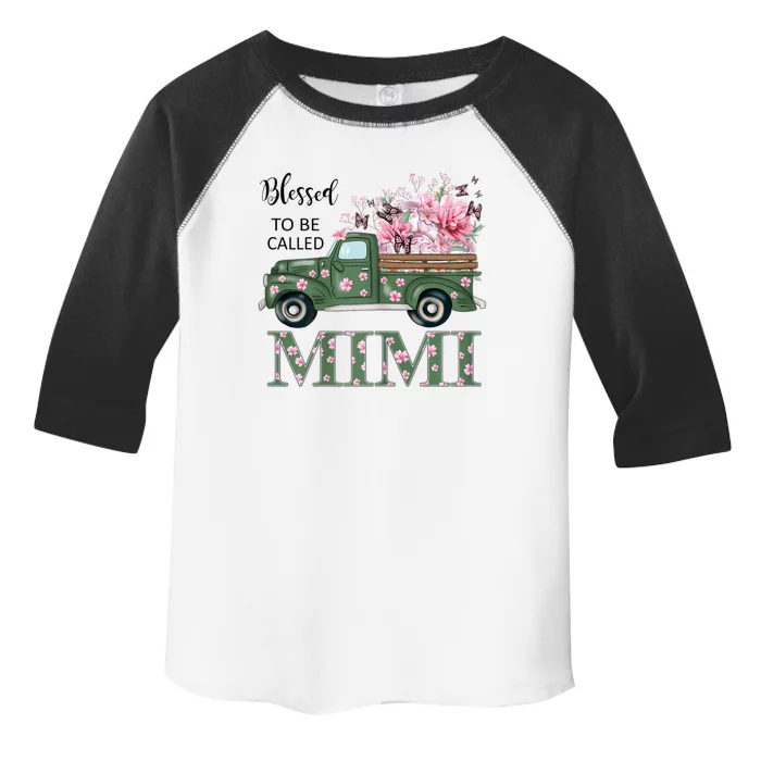 Blessed To Be Called Mimi Mother Day Birthday Christmas Mimi Toddler Fine Jersey T-Shirt