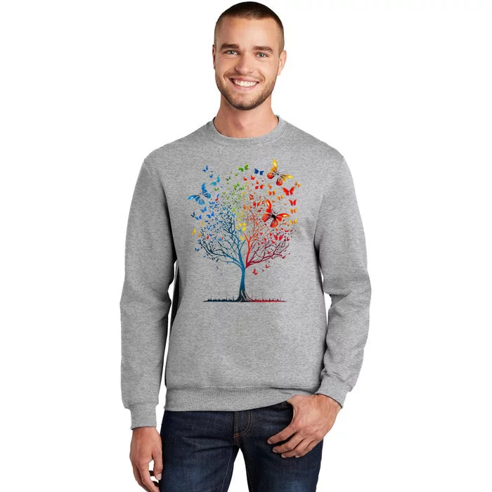 Butterfly Tree Beautiful Graphic Tall Sweatshirt