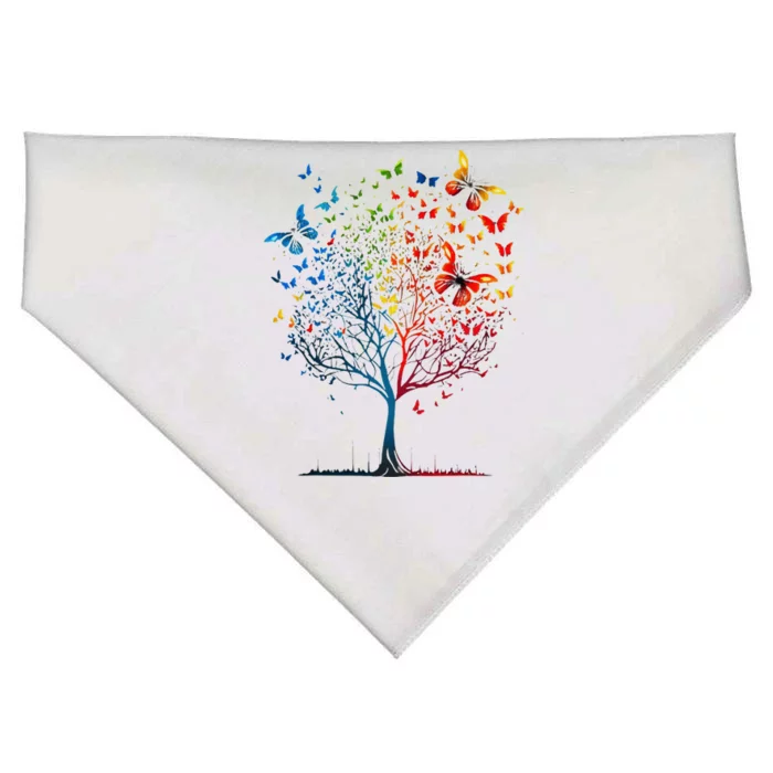 Butterfly Tree Beautiful Graphic USA-Made Doggie Bandana