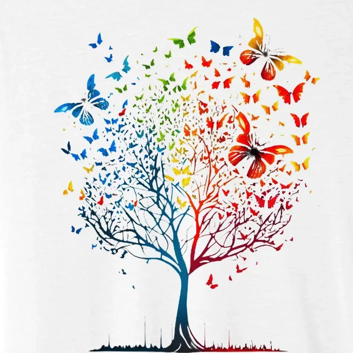 Butterfly Tree Beautiful Graphic ChromaSoft Performance T-Shirt