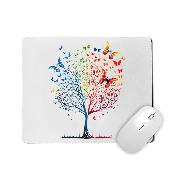 Butterfly Tree Beautiful Graphic Mousepad