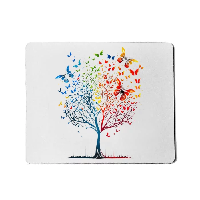 Butterfly Tree Beautiful Graphic Mousepad