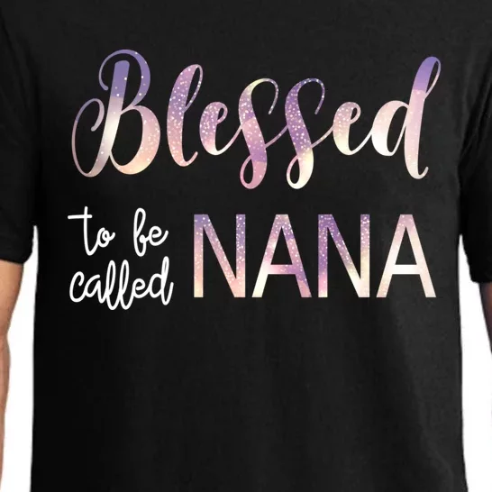 Blessed To Be Called Nana Grandma Christmas MotherS Day Pajama Set