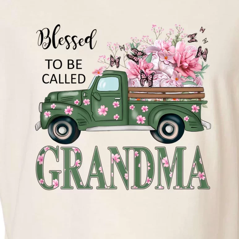 Blessed To Be Called Grandma Mother Day Birthday Christmas Garment-Dyed Women's Muscle Tee