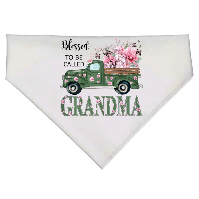 Blessed To Be Called Grandma Mother Day Birthday Christmas USA-Made Doggie Bandana