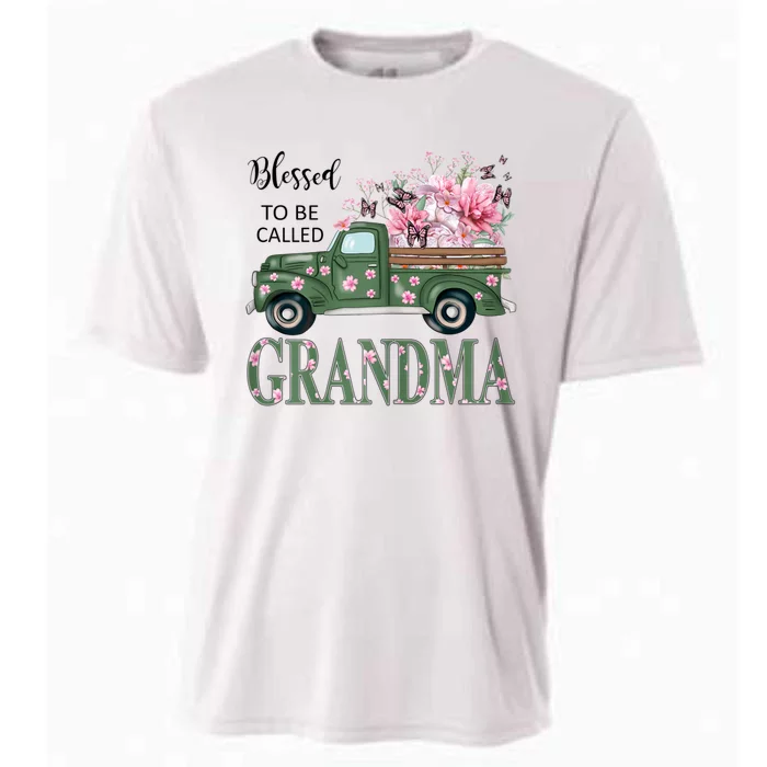 Blessed To Be Called Grandma Mother Day Birthday Christmas Cooling Performance Crew T-Shirt