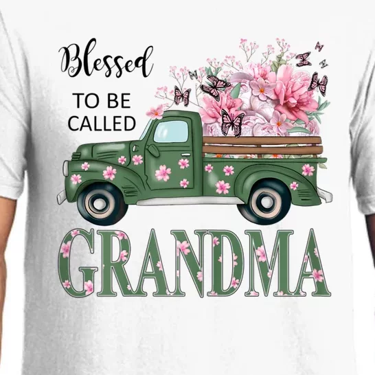 Blessed To Be Called Grandma Mother Day Birthday Christmas Pajama Set