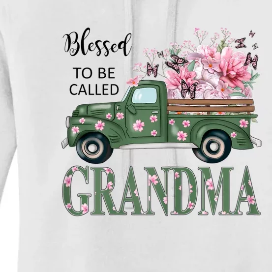 Blessed To Be Called Grandma Mother Day Birthday Christmas Women's Pullover Hoodie