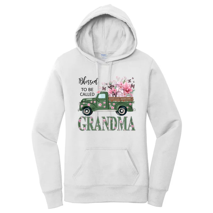 Blessed To Be Called Grandma Mother Day Birthday Christmas Women's Pullover Hoodie