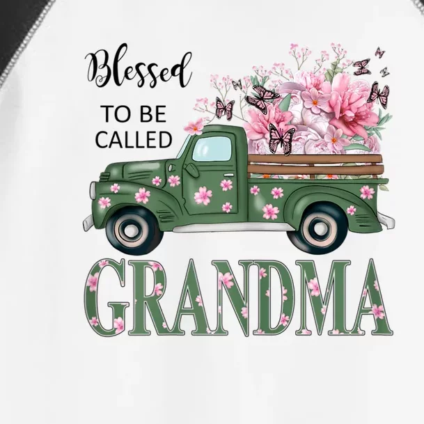 Blessed To Be Called Grandma Mother Day Birthday Christmas Toddler Fine Jersey T-Shirt