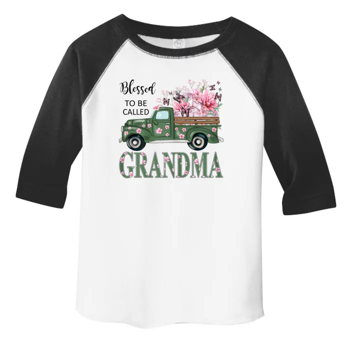 Blessed To Be Called Grandma Mother Day Birthday Christmas Toddler Fine Jersey T-Shirt