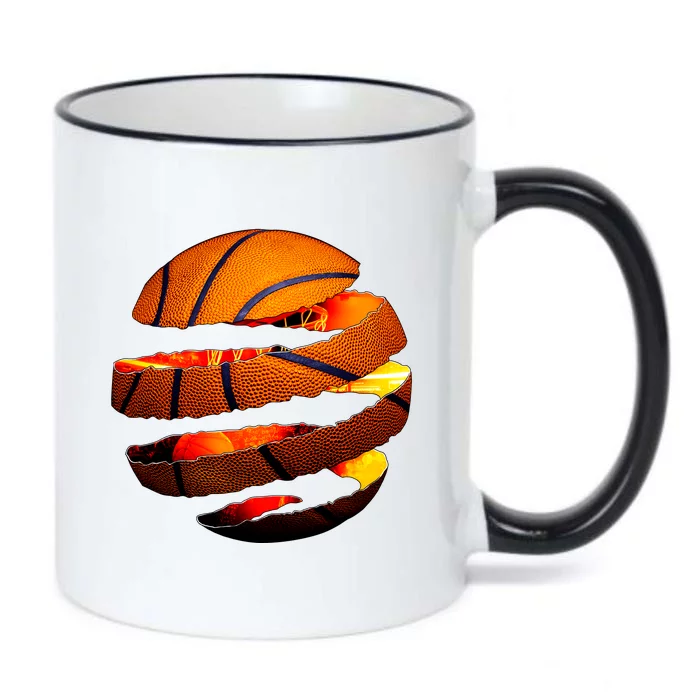 Basketball Tear Black Color Changing Mug