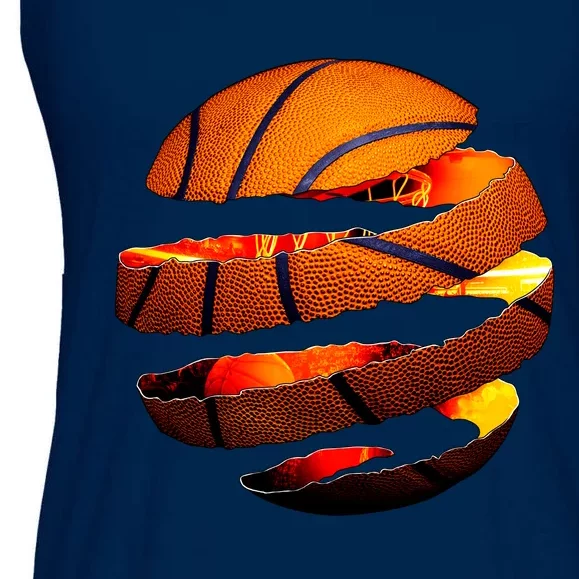 Basketball Tear Ladies Essential Flowy Tank