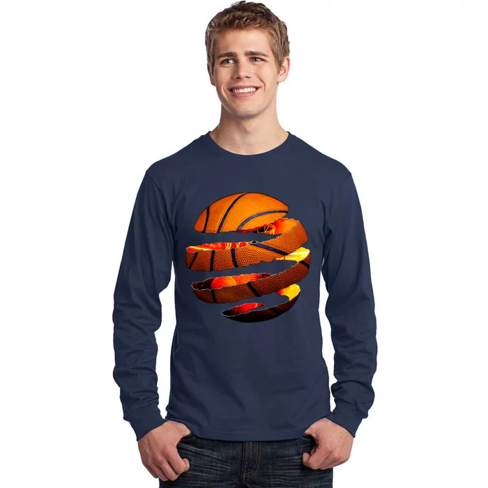 Basketball Tear Tall Long Sleeve T-Shirt