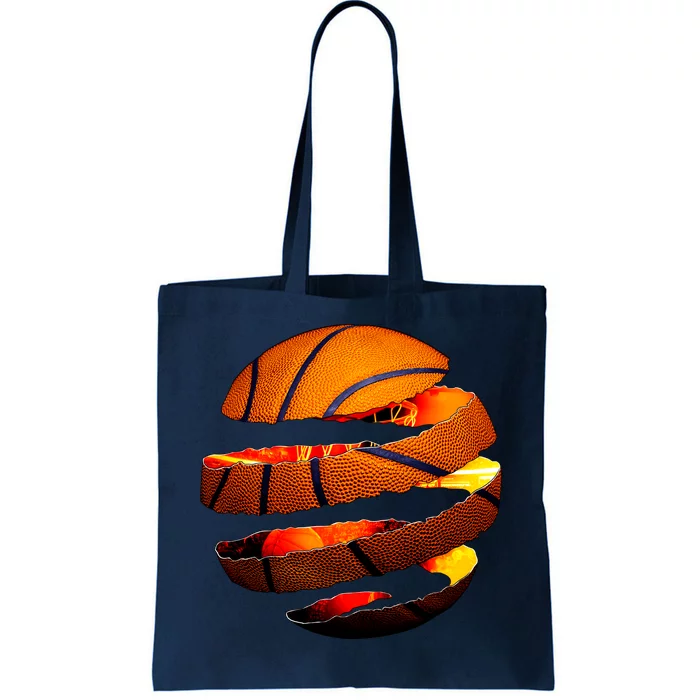 Basketball Tear Tote Bag