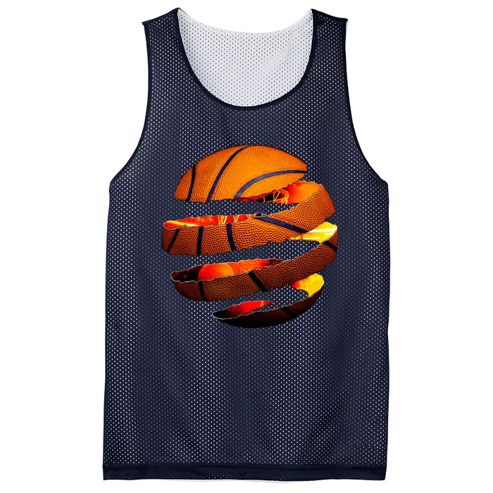 Basketball Tear Mesh Reversible Basketball Jersey Tank