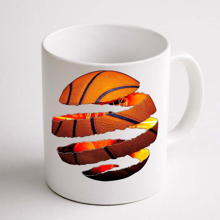 Basketball Tear Front & Back Coffee Mug