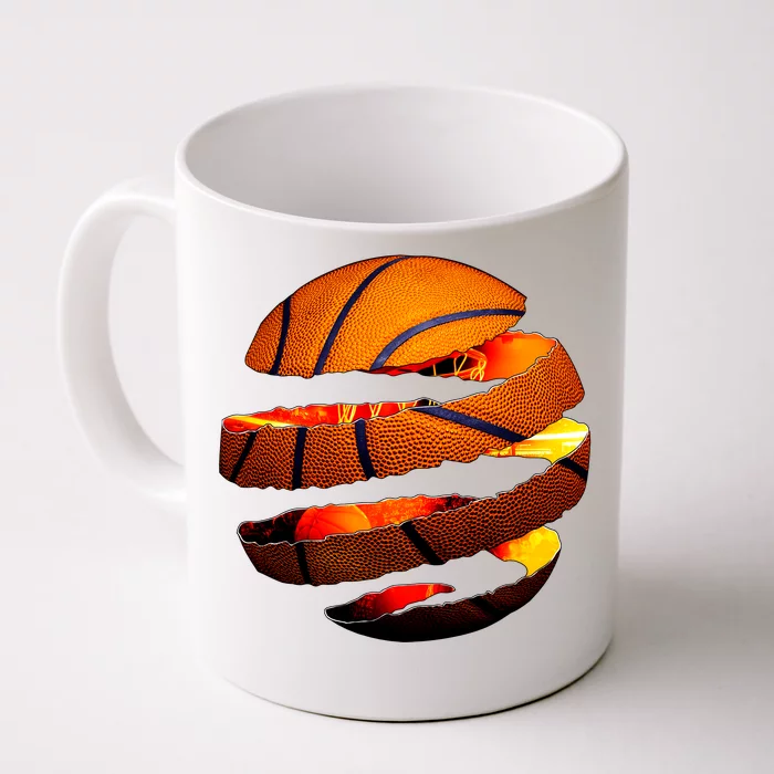 Basketball Tear Front & Back Coffee Mug