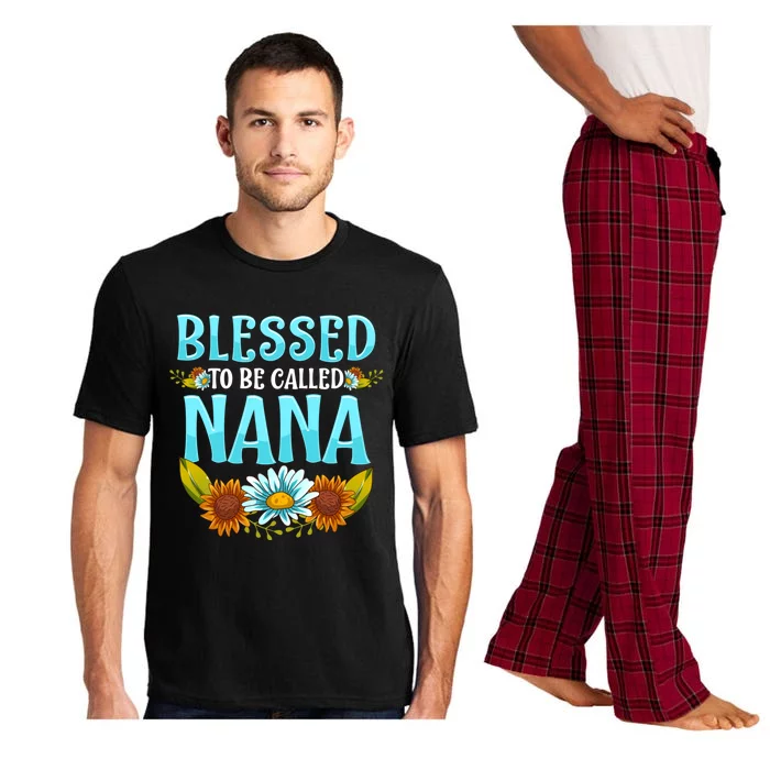 Blessed To Be Called Nana Floral Cute Mothers Day Pajama Set