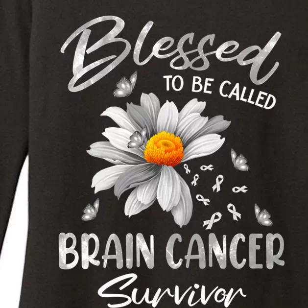 Blessed To Be Called Brain Cancer Survivor Gift Womens CVC Long Sleeve Shirt