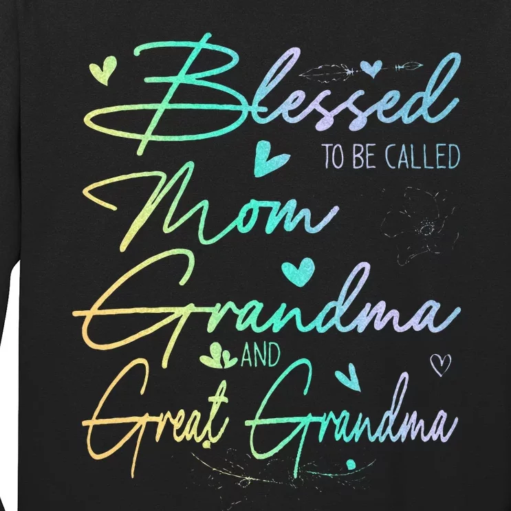 Blessed To Be Called Mom Grandma Long Sleeve Shirt