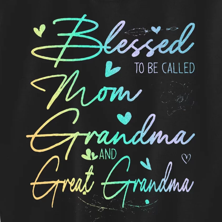 Blessed To Be Called Mom Grandma Kids Sweatshirt