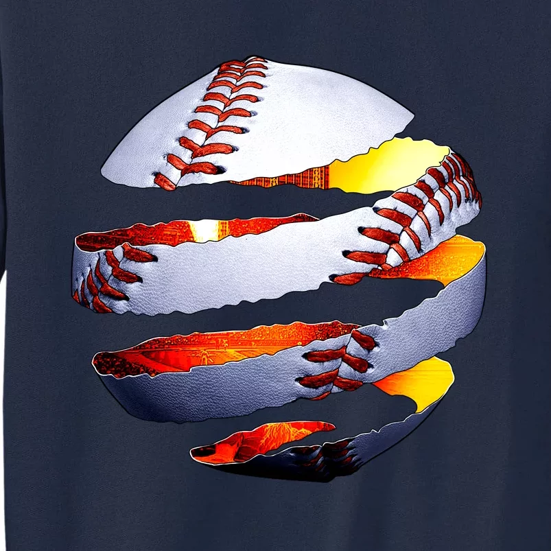 Baseball Tear Tall Sweatshirt