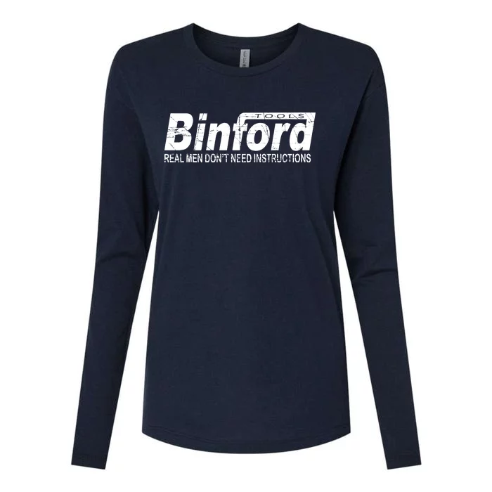 Binford Tools Womens Cotton Relaxed Long Sleeve T-Shirt