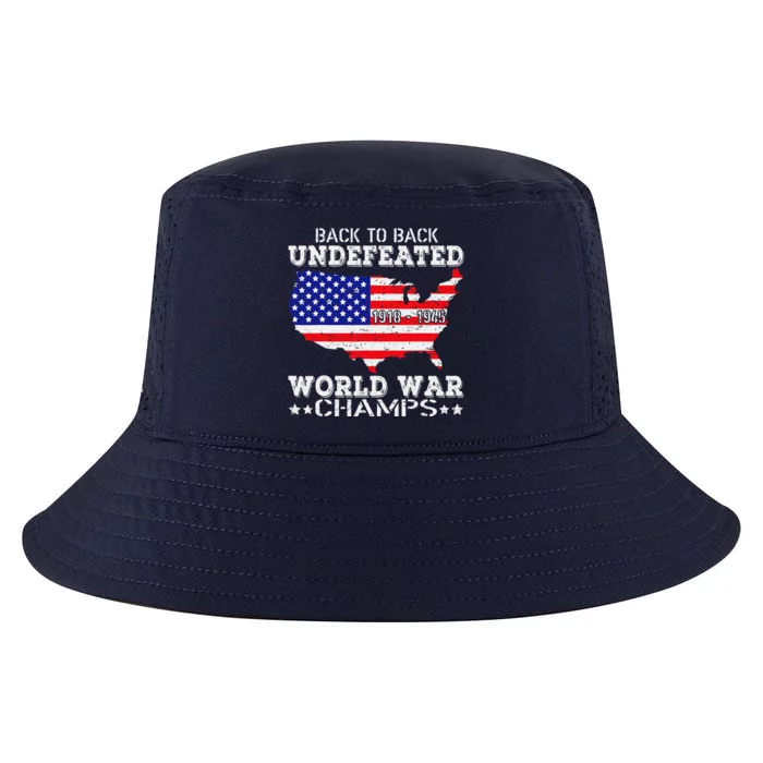 Back To Back Undefeated World War Champs Cool Comfort Performance Bucket Hat