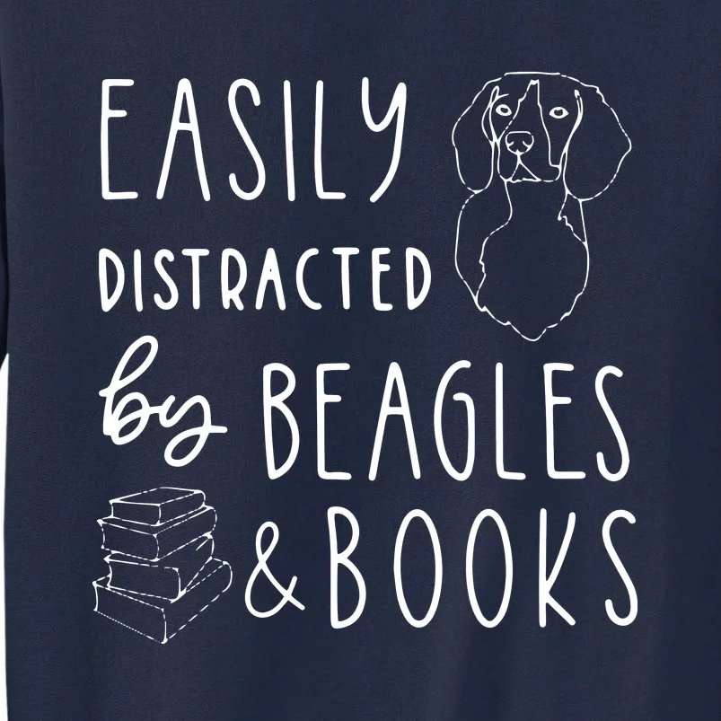 Beagle T Beagle Lover Beagles Books Tall Sweatshirt