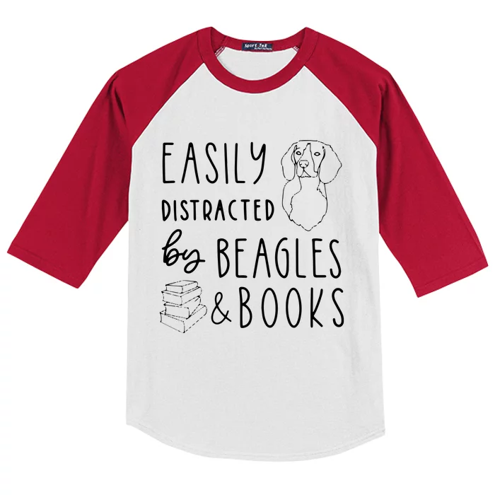 Beagle T Beagle Lover Beagles Books Kids Colorblock Raglan Jersey