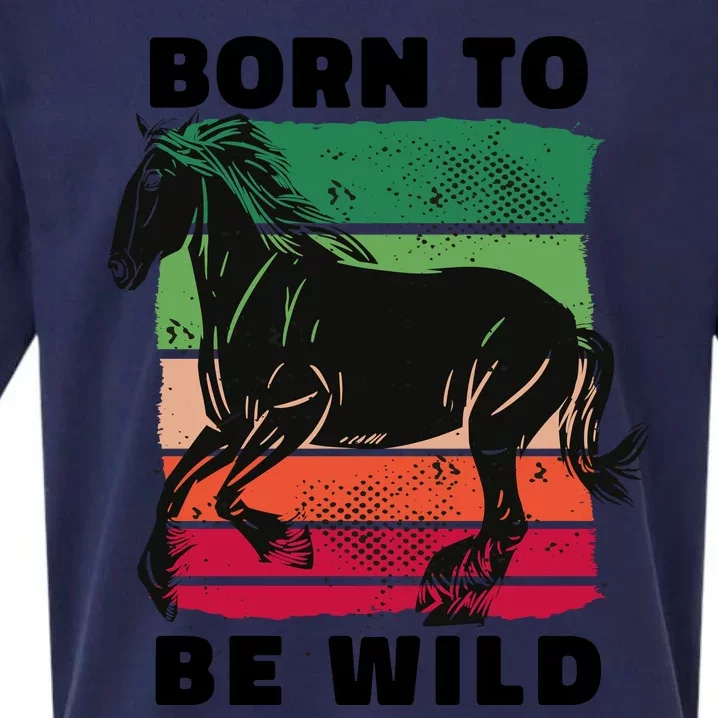 Born To Be Wild Horse Sueded Cloud Jersey T-Shirt