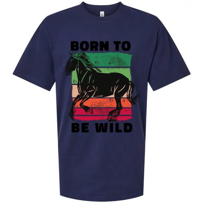 Born To Be Wild Horse Sueded Cloud Jersey T-Shirt