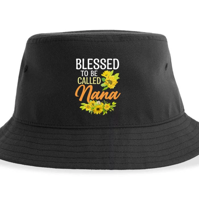 Blessed To Be Called Nana Sunflower Gifts For MotherS Day Sustainable Bucket Hat