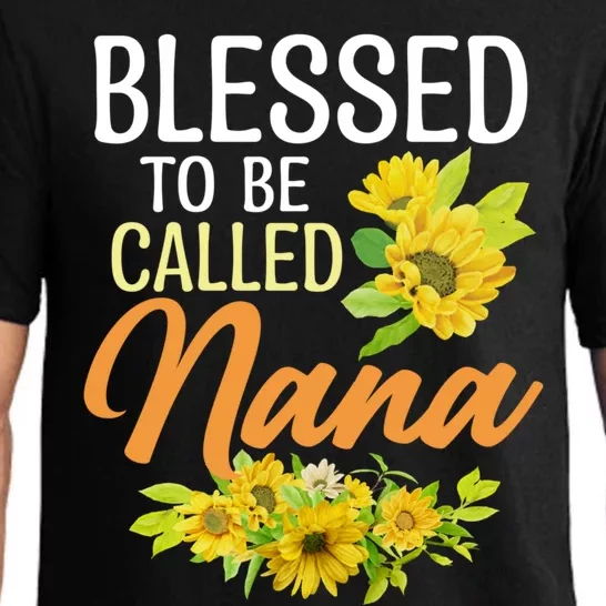 Blessed To Be Called Nana Sunflower Gifts For MotherS Day Pajama Set