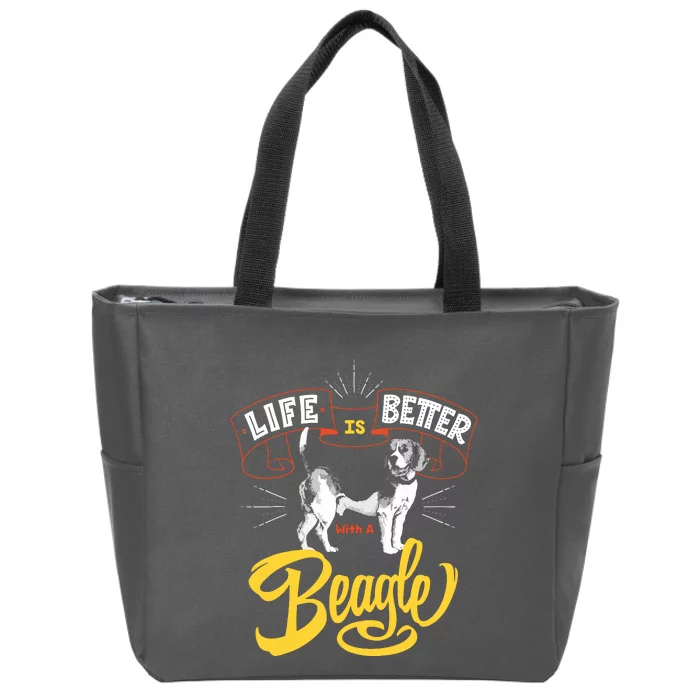 Beagle T Beagle Lover Beagle Gifts Beagle Zip Tote Bag