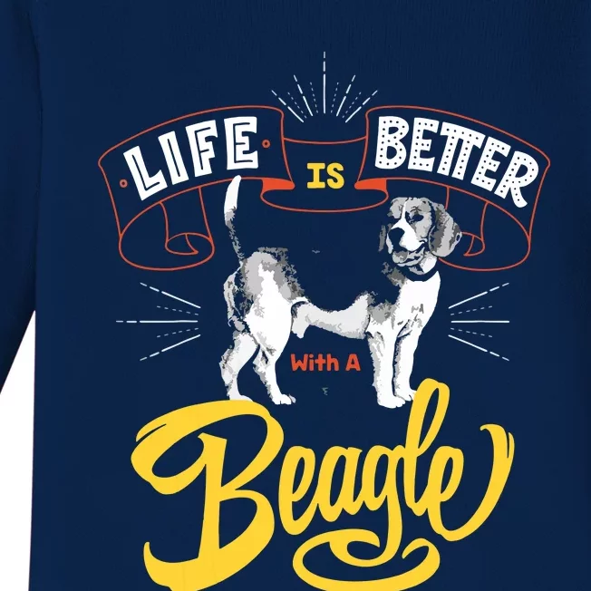 Beagle T Beagle Lover Beagle Gifts Beagle Baby Long Sleeve Bodysuit